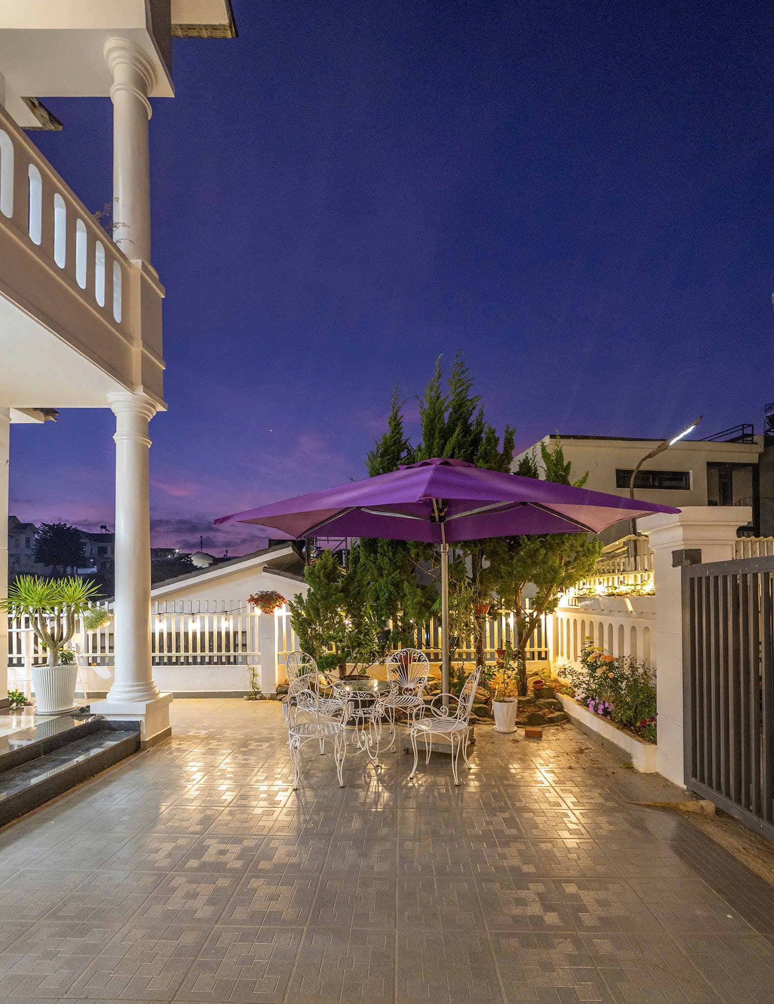 Không gian BBQ tại Laà Villa Đà Lạt