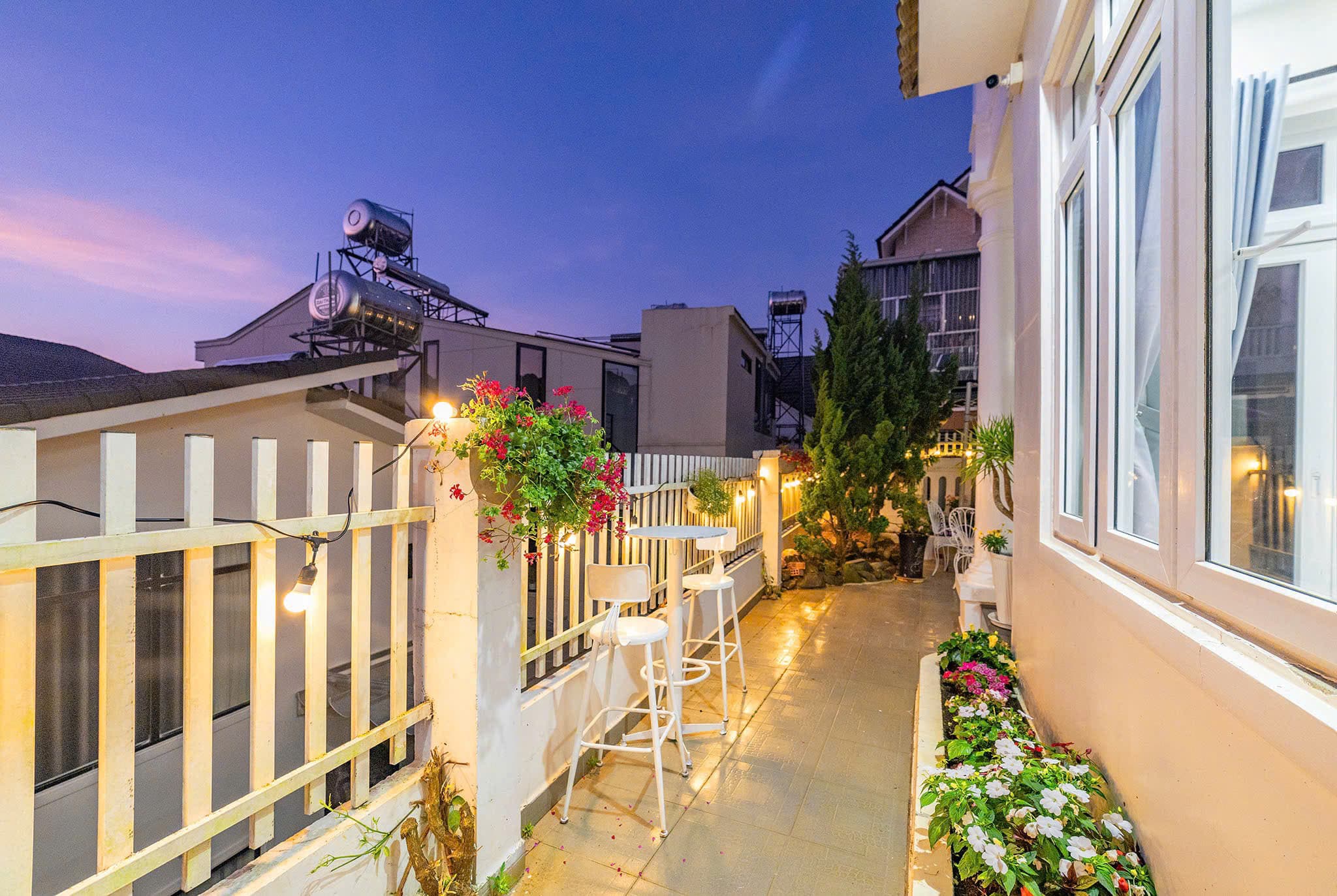 Không gian BBQ tại Laà Villa Đà Lạt